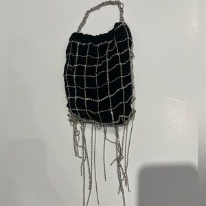 Dolce & Gabbana Black and Silver Beaded Bag